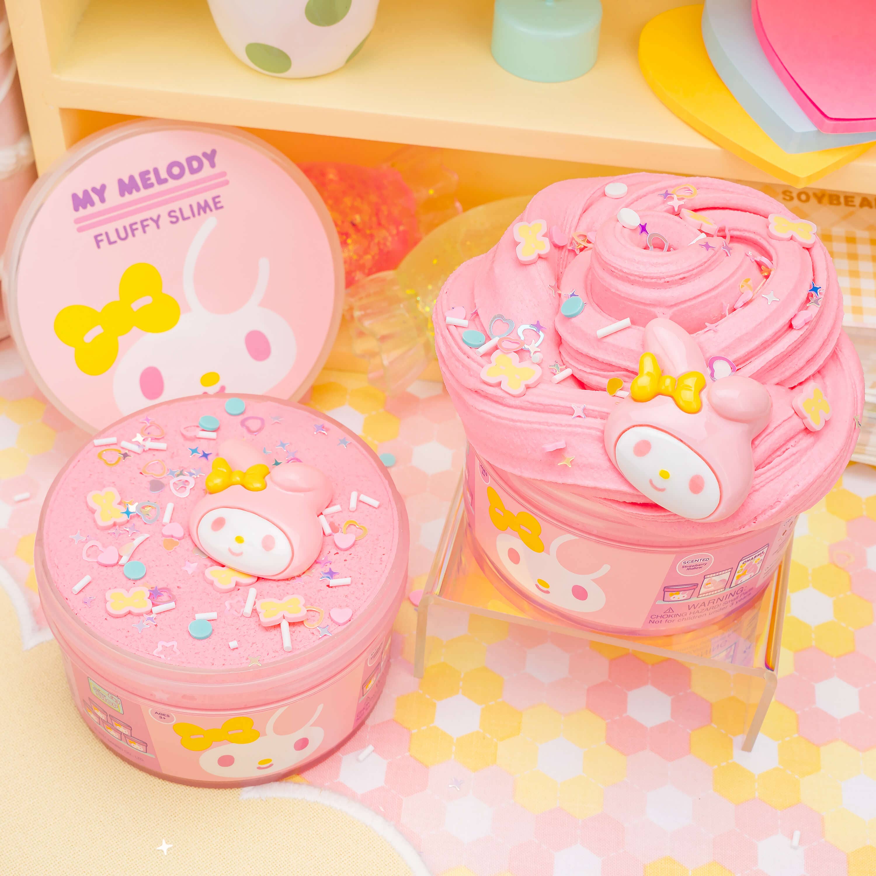 Kawaii Slime Company - Wholesale Putty/Slime - Kids - My Melody™ Fluffy Slime (4pcs/case)5