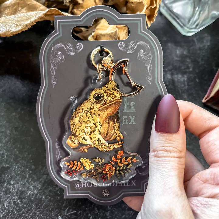 House of Hex - Wholesale Keychain - Women's - Toad Keychain | Frog | cottagecore | Accessories | Witchy