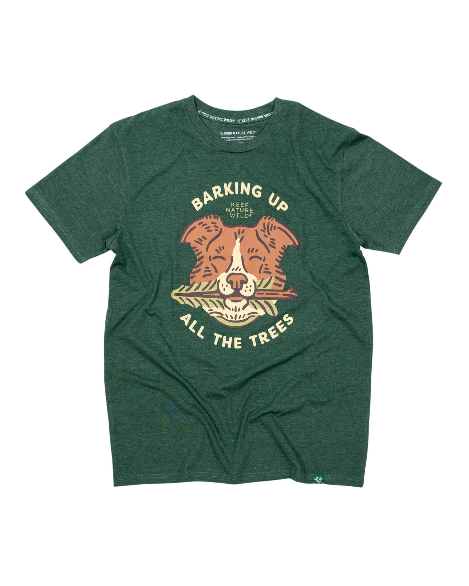Keep Nature Wild - Vente T-shirt sérigraphié – unisexe - T-shirt unisexe "Barking Up All the Trees" | Forêt chinée1