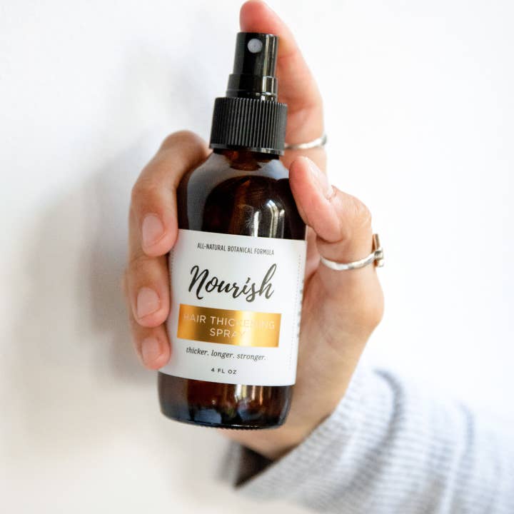 Nourish Natural Products - Wholesale Hair Spray - Hair Thickening Spray to boost volume and growth5
