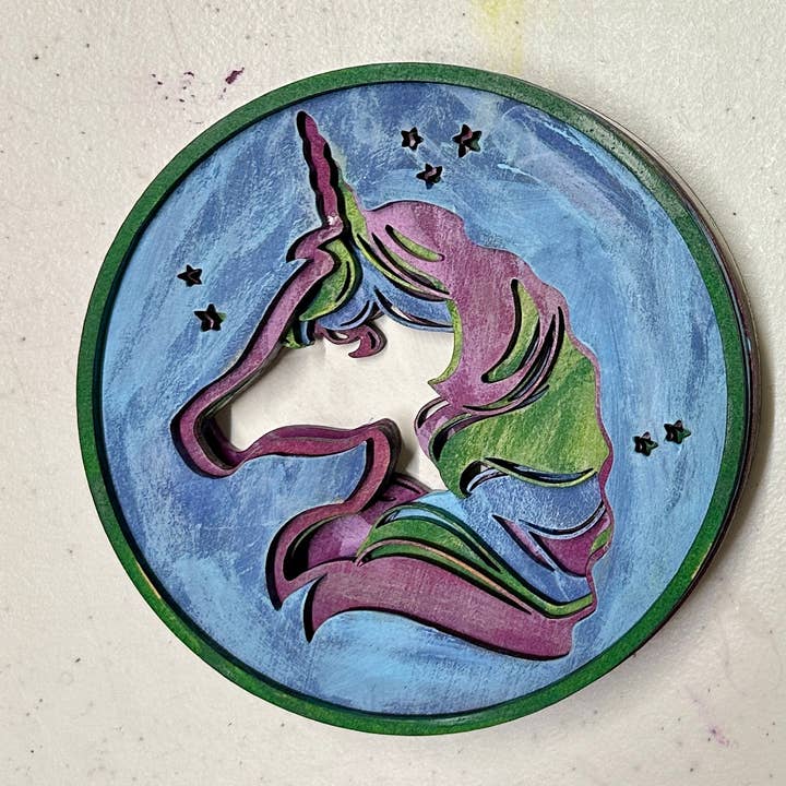 Our Little Makery - Wholesale DIY Craft Kit - Unicorn Shadow Box Kit