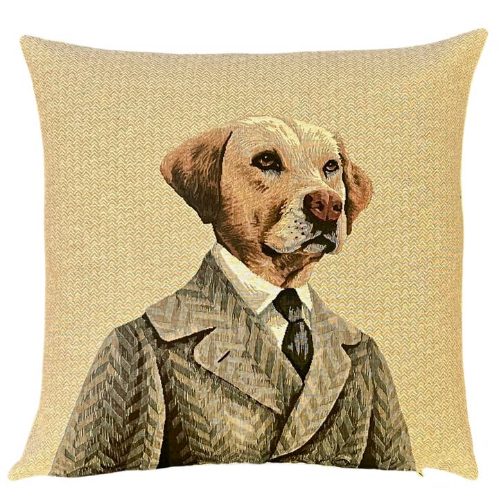 yapatkwa - art of the loom - Venta al por mayor Funda de cojín - Funda de Cojín Decorativa Labrador - Cojín de Perro - Tejido