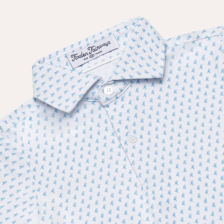 Birdie Polo: Blue for wholesale by Foxden Fairways