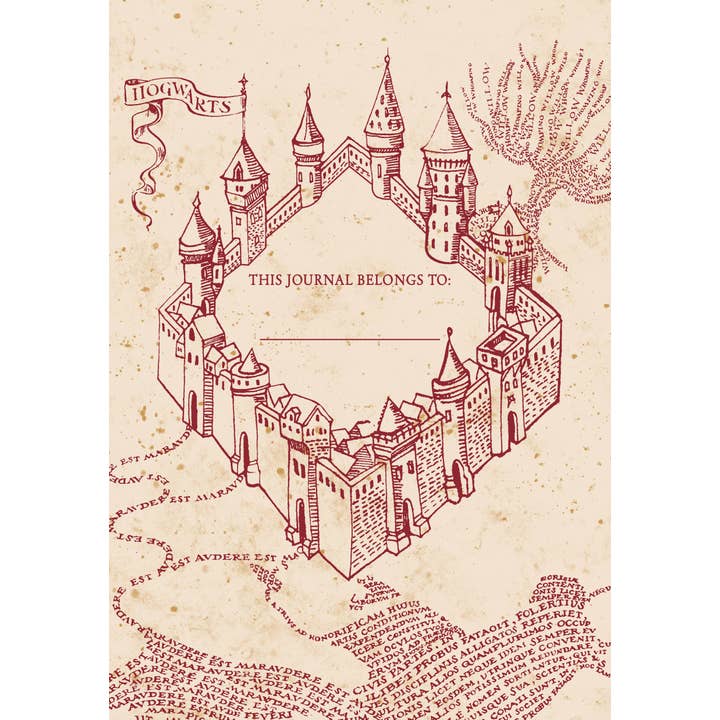 Insight Editions - Wholesale Journal/Diary - Harry Potter: Marauder's Map Journal with Ribbon Charm