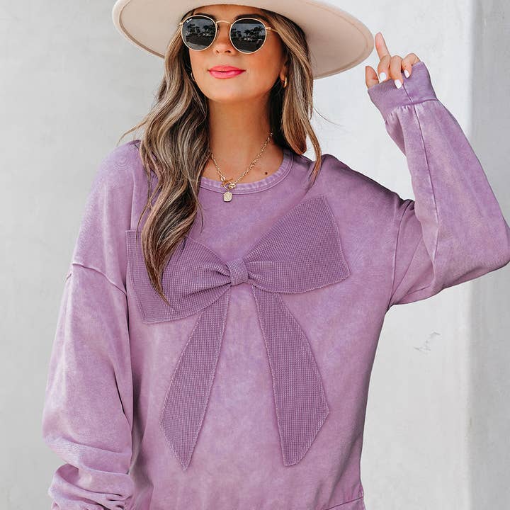 Felpa Patchwork con Grande Fiocco e Lavaggio Minerale Bouquet di Orchidee e ulteriori Risultati per orchidee all'ingrosso. Resi gratuiti e termini di pagamento a 60 giorni su Faire in tendenza su Faire.