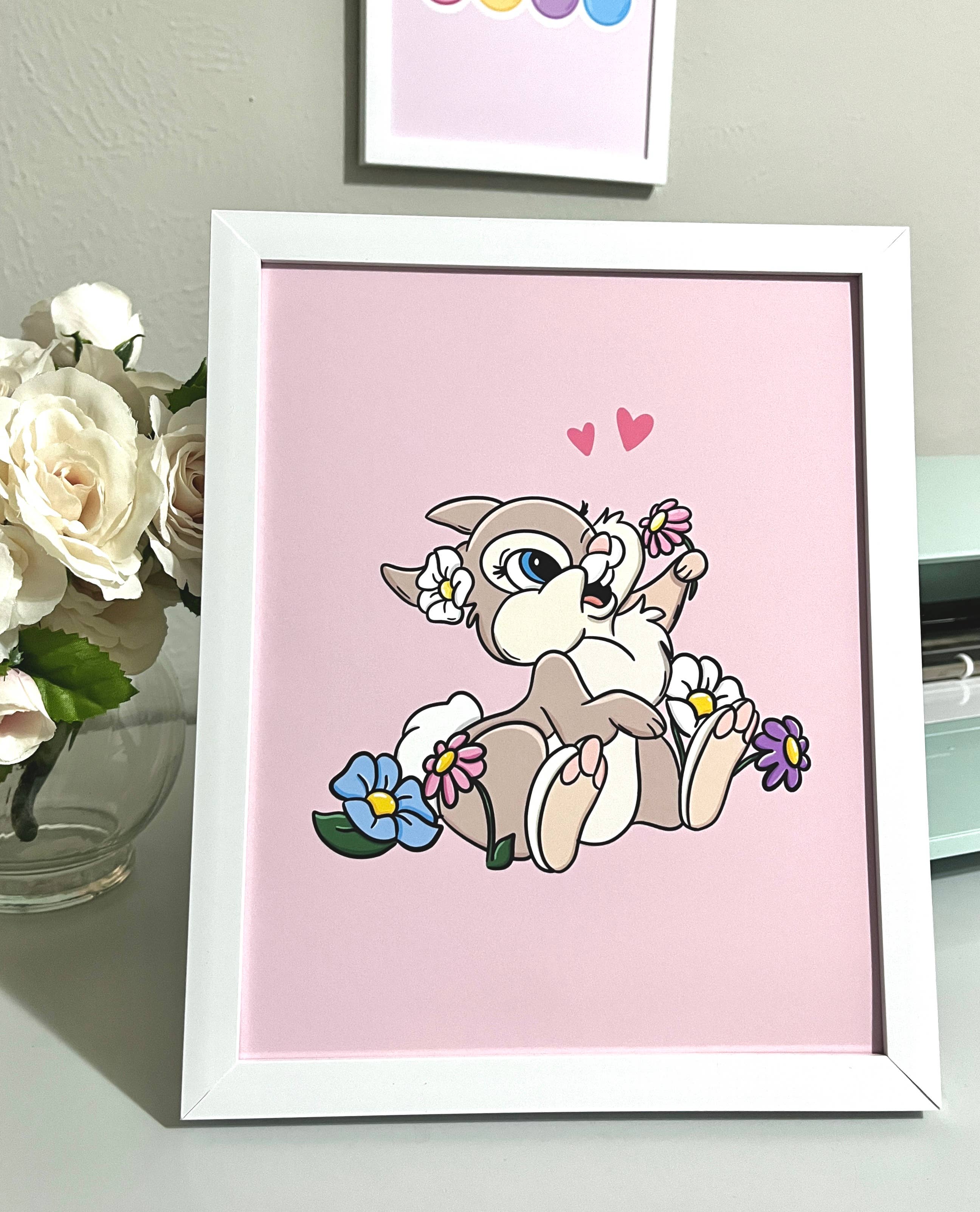 Illie Millie Designs - Vente Affiche d'art - Impression artistique inspirée de Miss Bunny Bambi0