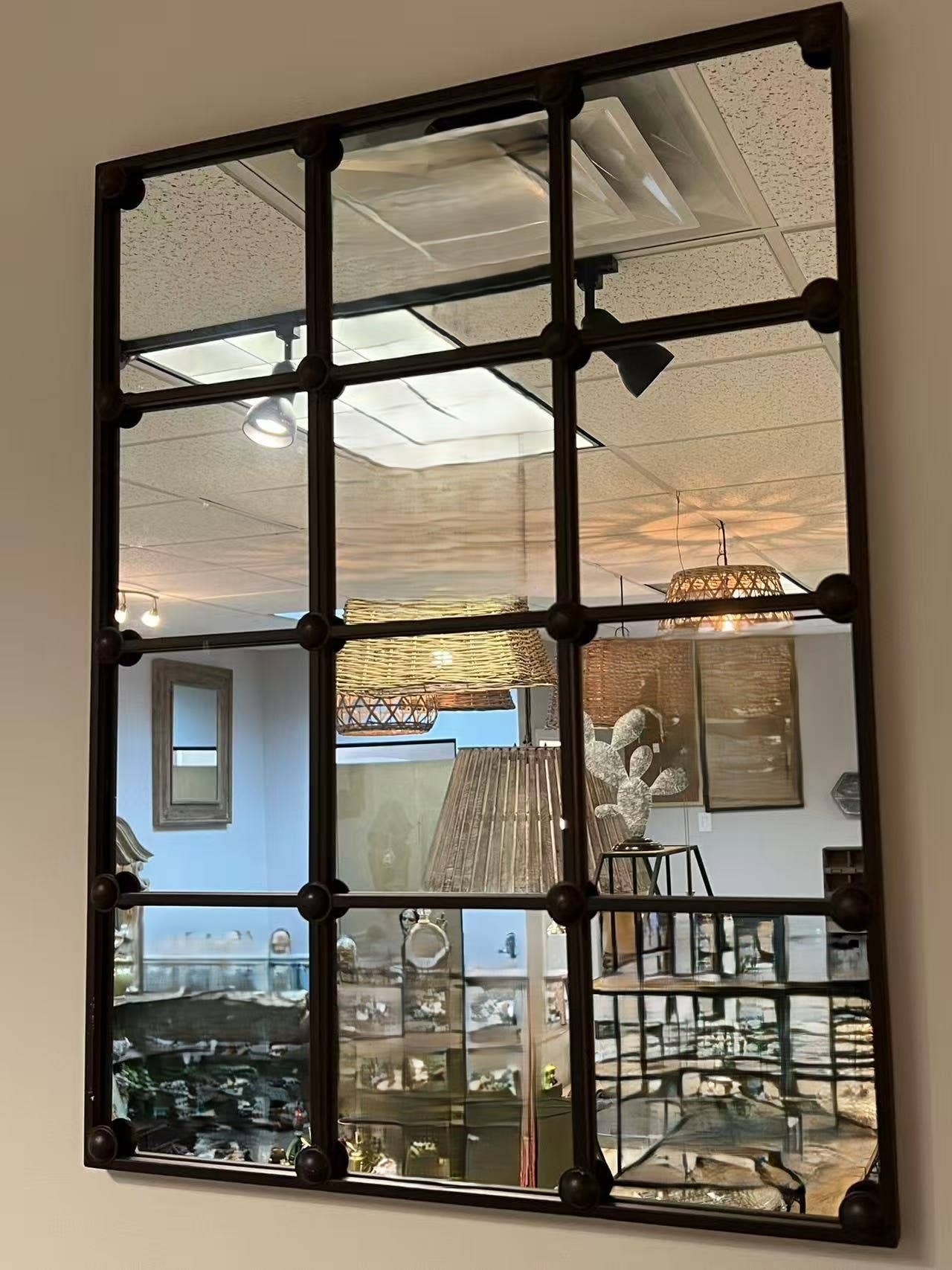 Vagabond Vintage – Engroshandel Vægspejl – Rektangulært vægspejl i støbejern3