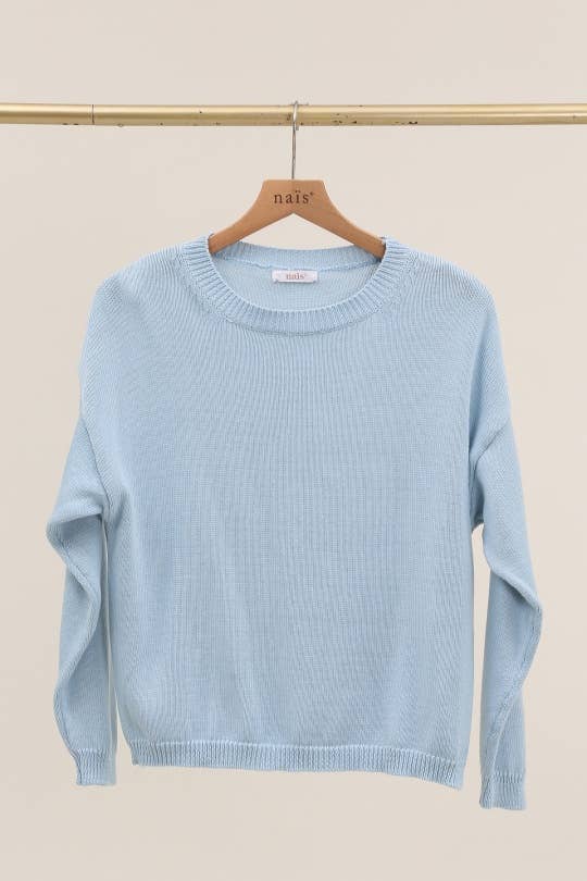 NAÏS PARIS - Vendita all'ingrosso Maglione tricot - Donna - Maglione girocollo a maniche corte in 100% cotone12