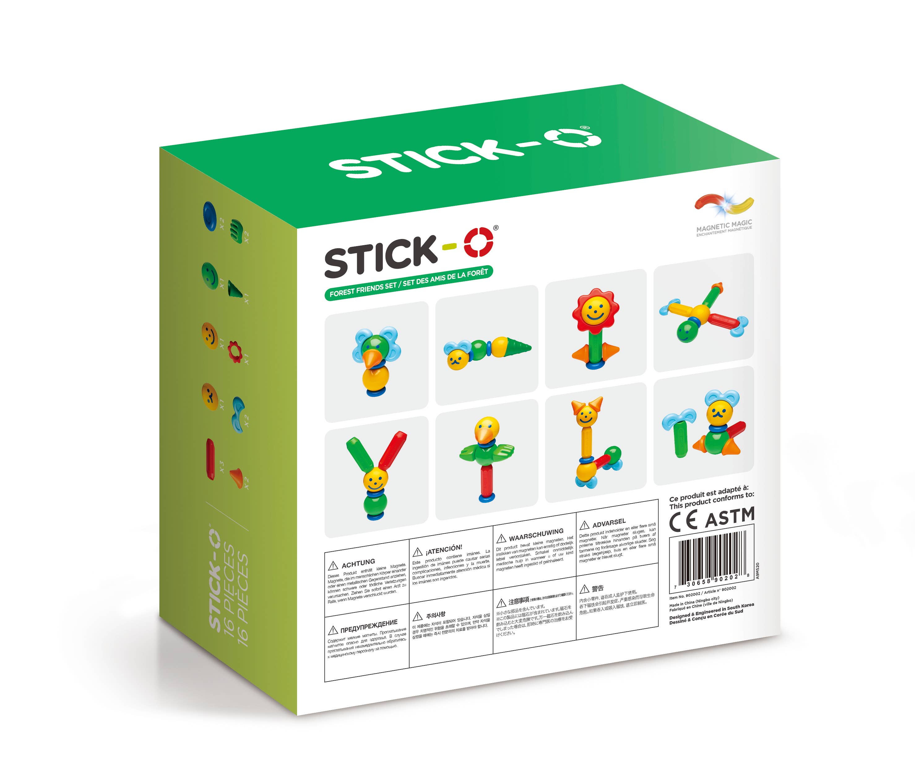 CLICS NV – Großhandel Baukasten – Kinder – Stick-O Waldfreunde Set1