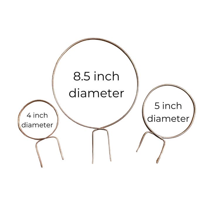 Above The Soil - Wholesale Trellis - Copper Endless Circle Plant Trellis - 3 Sizes!2