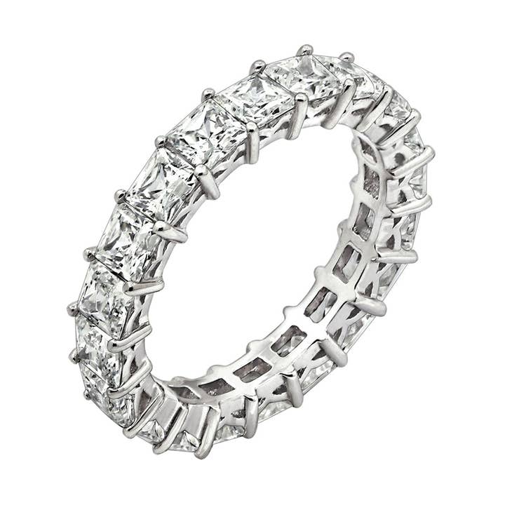 Princess Eternity Band Ring for wholesale by Diamonbliss