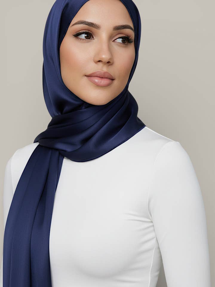 Plain Silky Hijab - 20 Colors for wholesale by Queen of Hijab (USA Duty Paid)