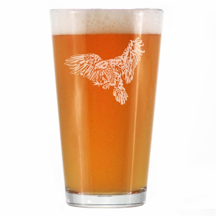 Aigle chauve - Verre à bière - Cadeaux patriotiques américains pour la vente par bevvee
