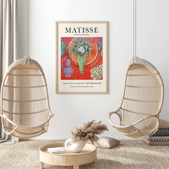 Sugar & Canvas – wholesale Konsttryck – Henri Matisse Natur Morte au Magnolia Vintage Konsttryck M017