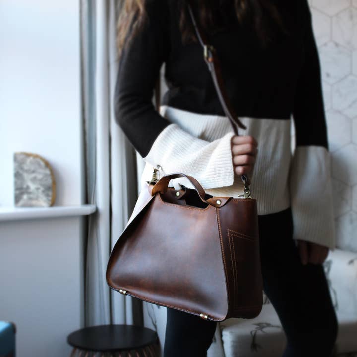 Kalating Leather UK - Wholesale Shoulder Bag - Women's - Handmade Womens Leather Handbag Shoulder bag small tote2