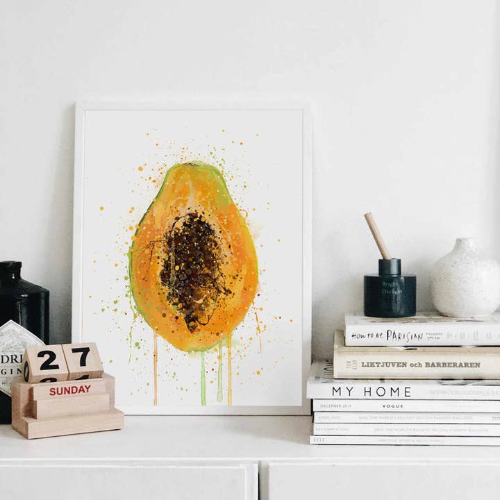 We Love Prints - Vente Affiche d'art - Impression murale Papaye Fruit2