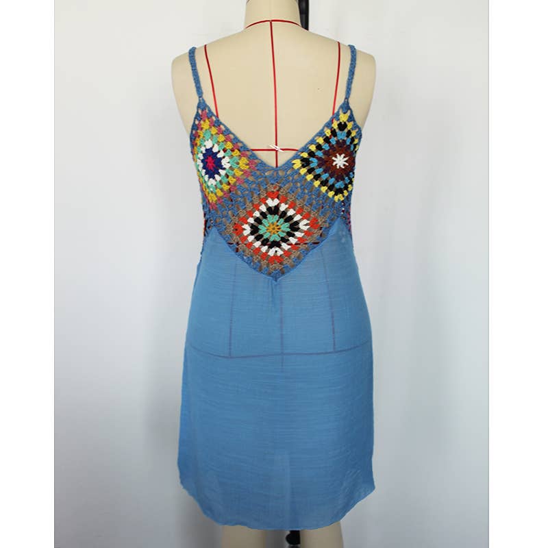 Hope & Sunshine - Wholesale Swim Cover Up - Women's - Crochet V-Neck Cover Up Dress15