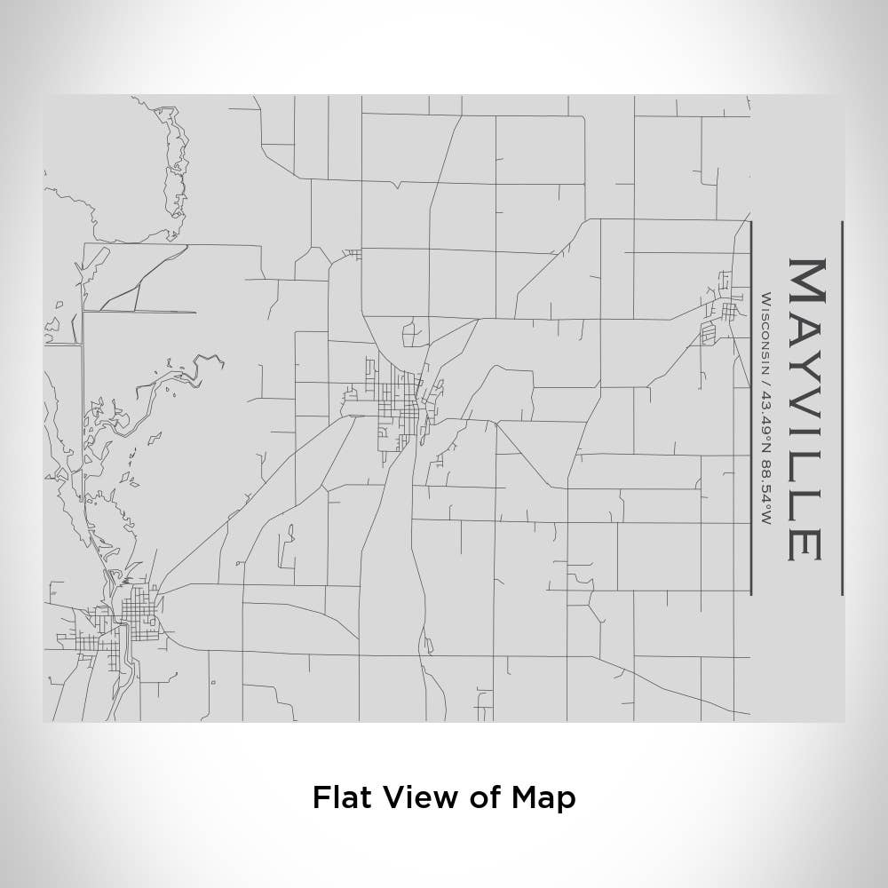 JACE.design - Wholesale Water Bottle - Mayville WI Map Bottle with Bamboo Top1