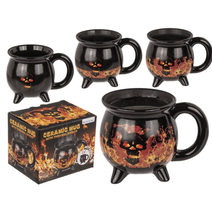 Feuerteufel-Keramikbecher mit Thermo-Effekt, 350 ml für den Großhandel von Out of the blue KG