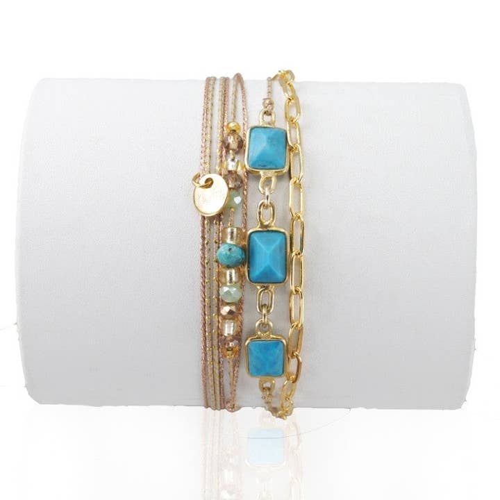 Bracciale da donna Carmela Turquoise 24 per la vendita all'ingrosso da parte di LOetMA