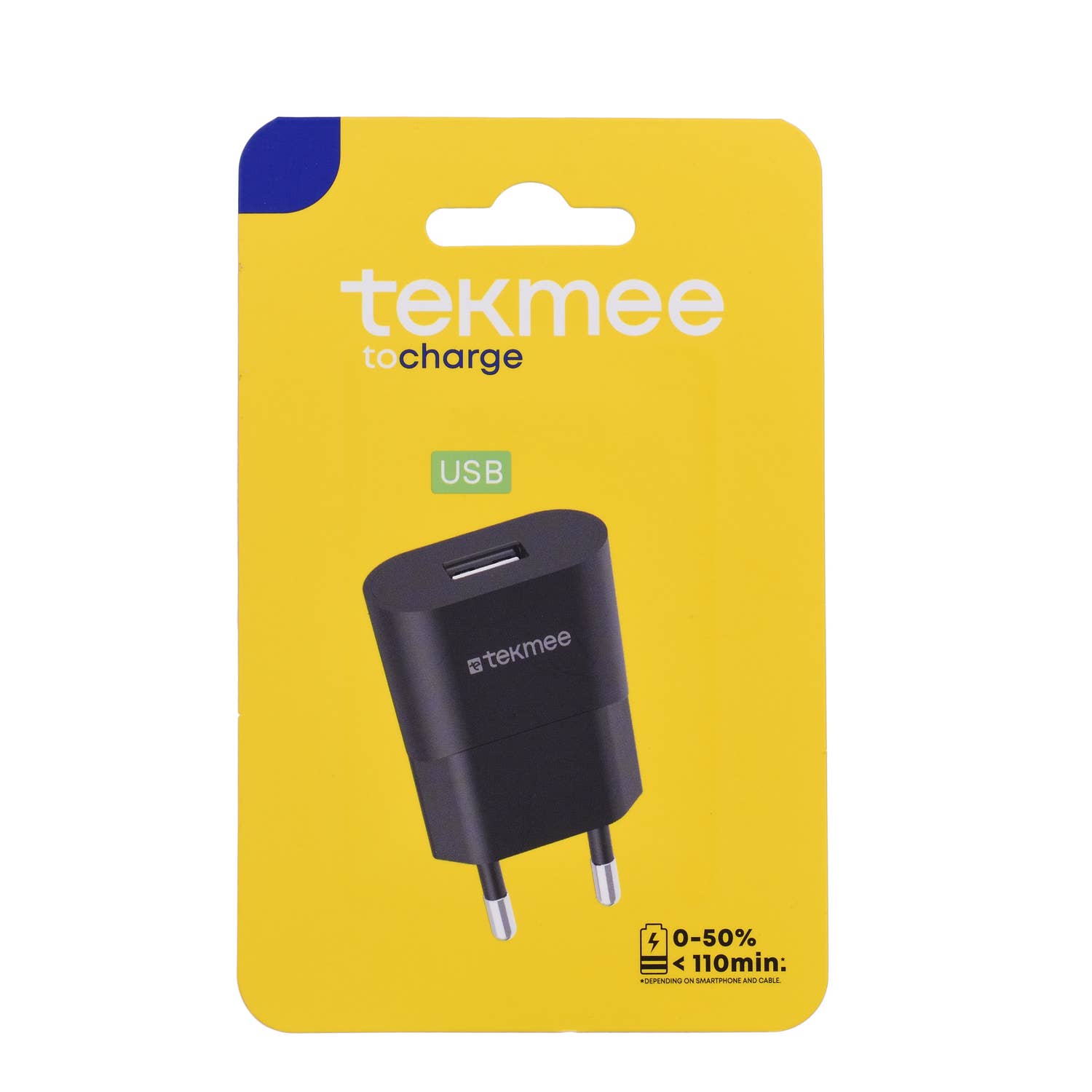Tekmee - Wholesale Portable Charger - Black USB wall charger0
