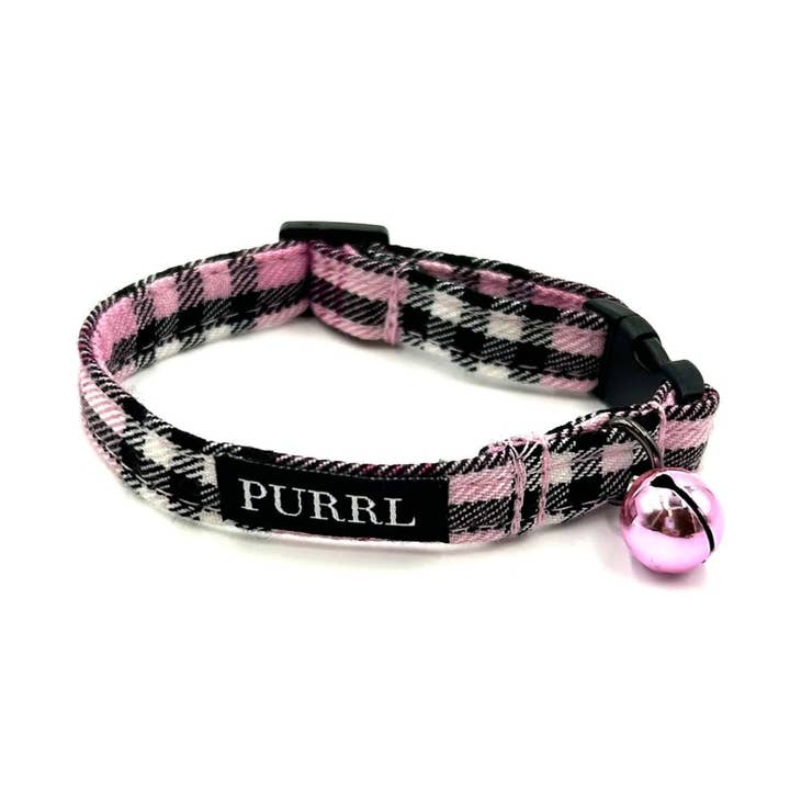 PinkBerry Check Cat Collar and accessories for wholesale by Barkley and Fetch