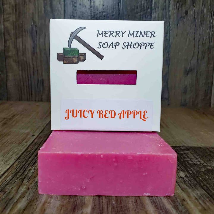 Juicy Red Apple for wholesale by Merry Miner Soap Shoppe LLC