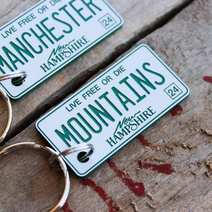 The Laundry Room Shop – Porta-chaves - Unissexo por atacado – Chaveiro de Plástico Gravado Personalizável - New Hampshire4