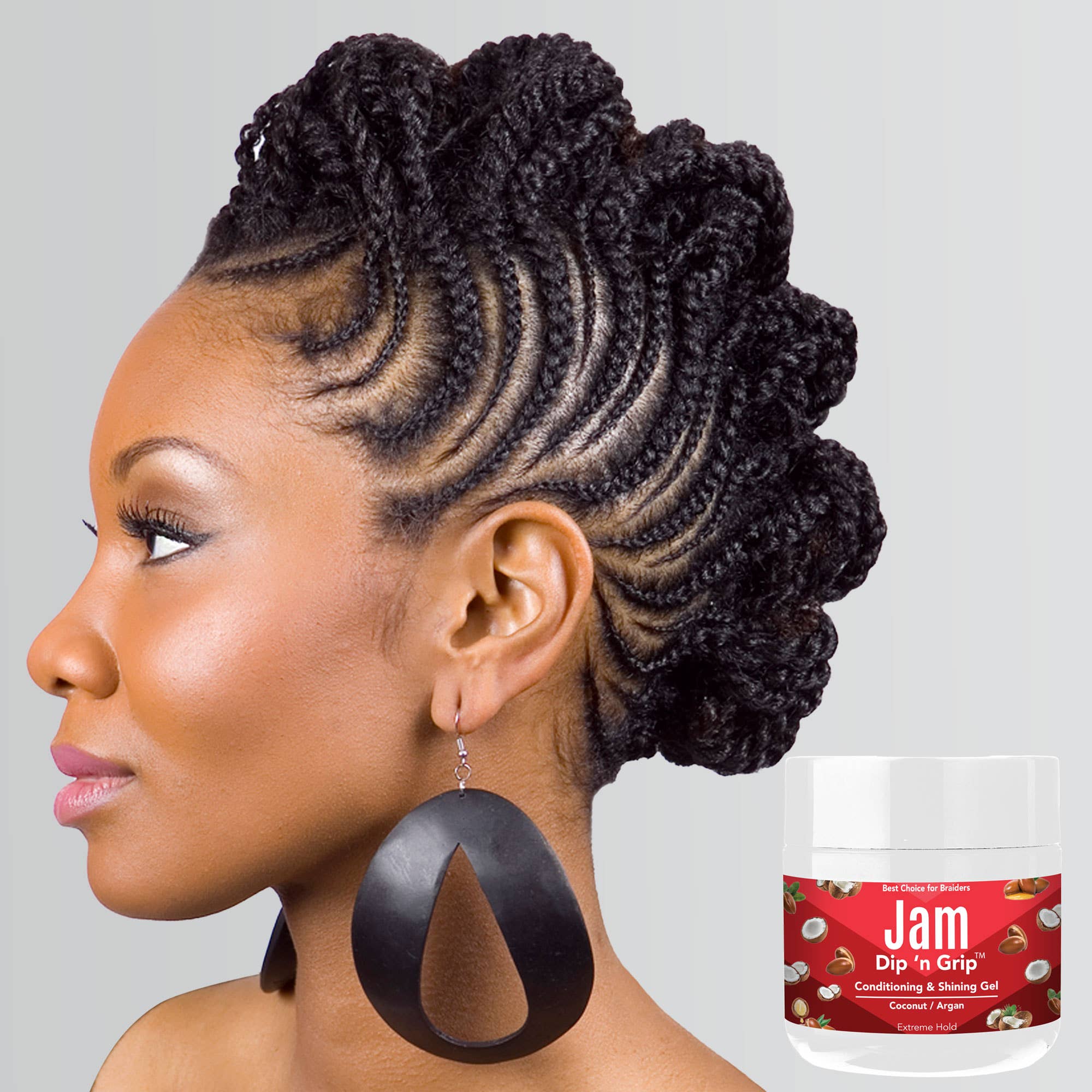 UB BRANDS INC - Wholesale Hair Styling Gel/Mousse - Jam Dip N Grip Hair Gel - Conditioning & Shining (4oz)6