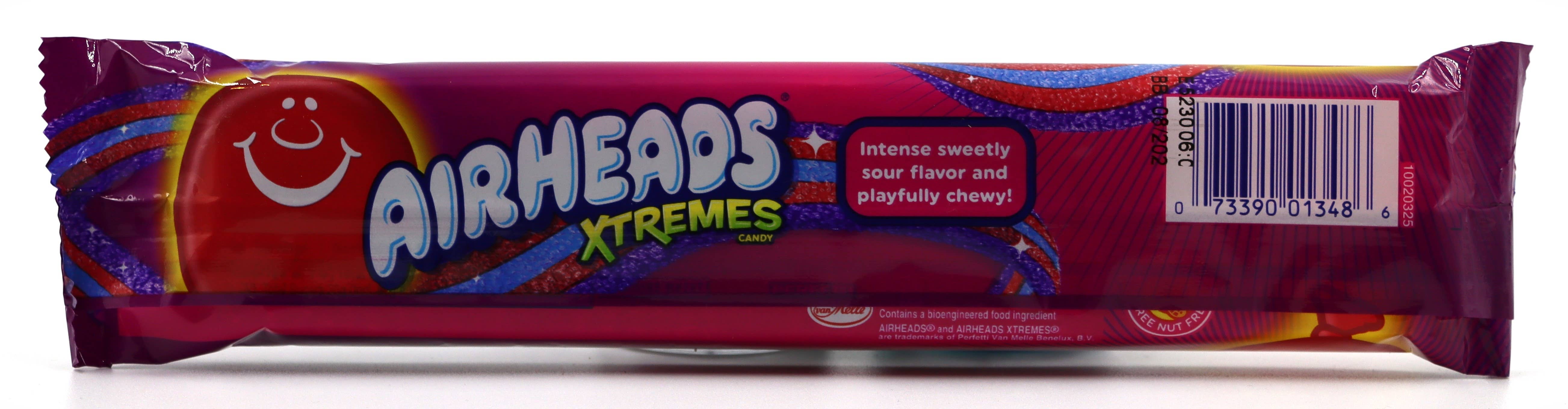 Grandpa Joe's Candy Shop - Wholesale Gummy - Airheads Xtremes Very Berry Candy Belts 2oz, 18ct3