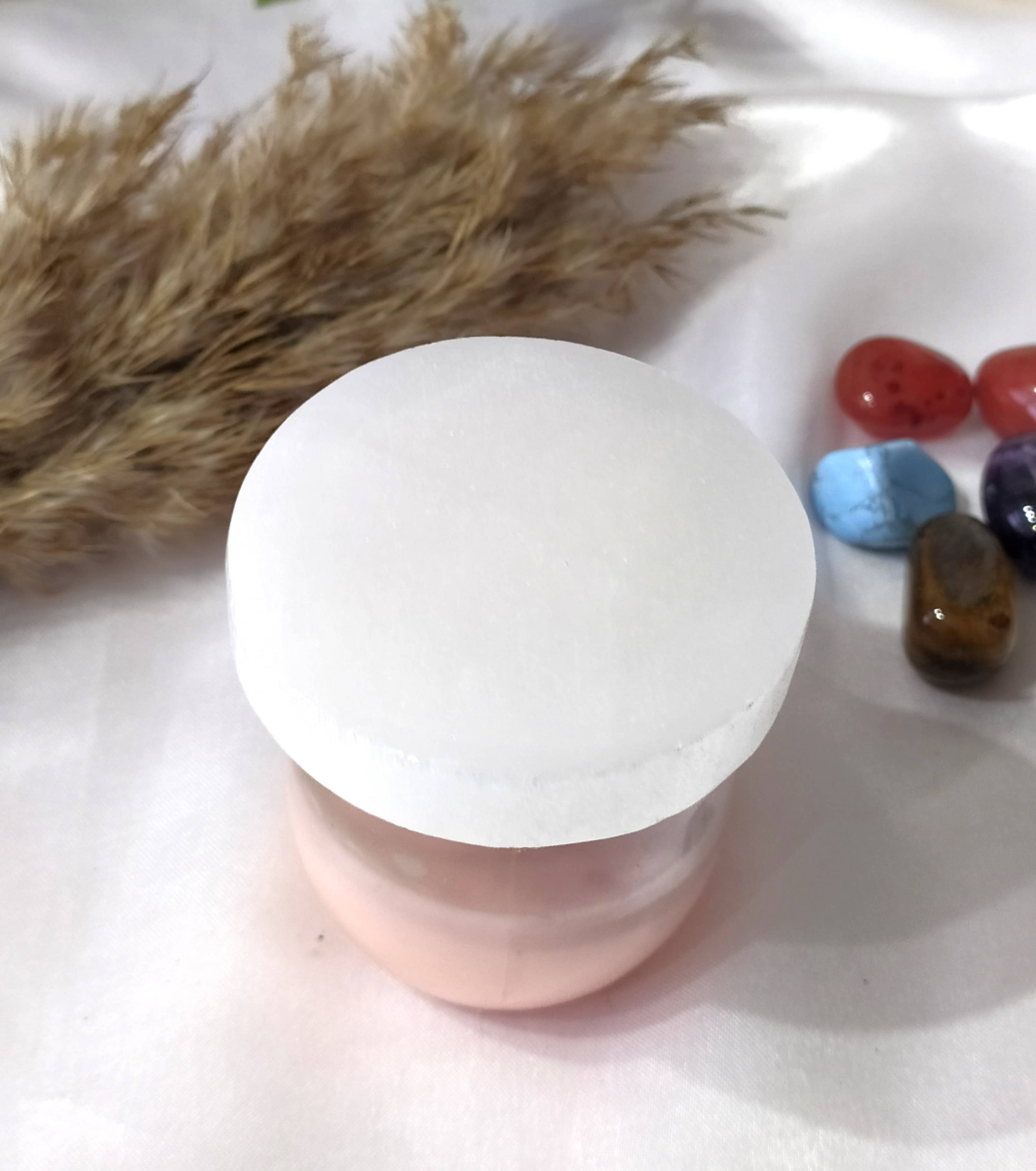 Soothing Crystals - Wholesale Crystal Charging Plate - Selenite Charging Plate | Round Coaster | Selenite Plate9