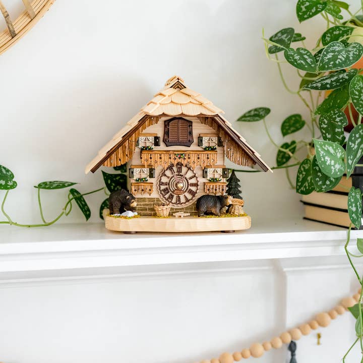 Hermle - Wholesale Desk Clock - BENDORF Table Top Cuckoo Clock with Melodies and Bears3