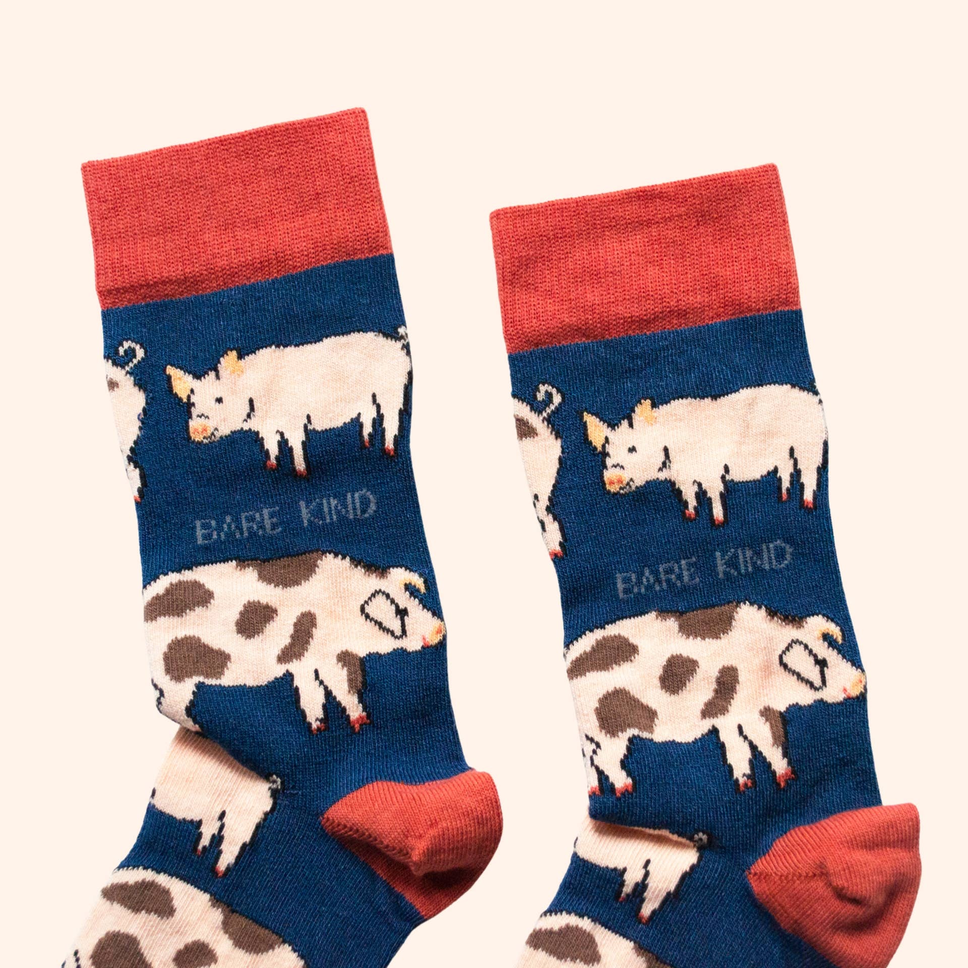 Bare Kind Socks - Wholesale Socks – Unisex - Pig Socks | Bamboo Socks | Blue Socks | Farm Socks2