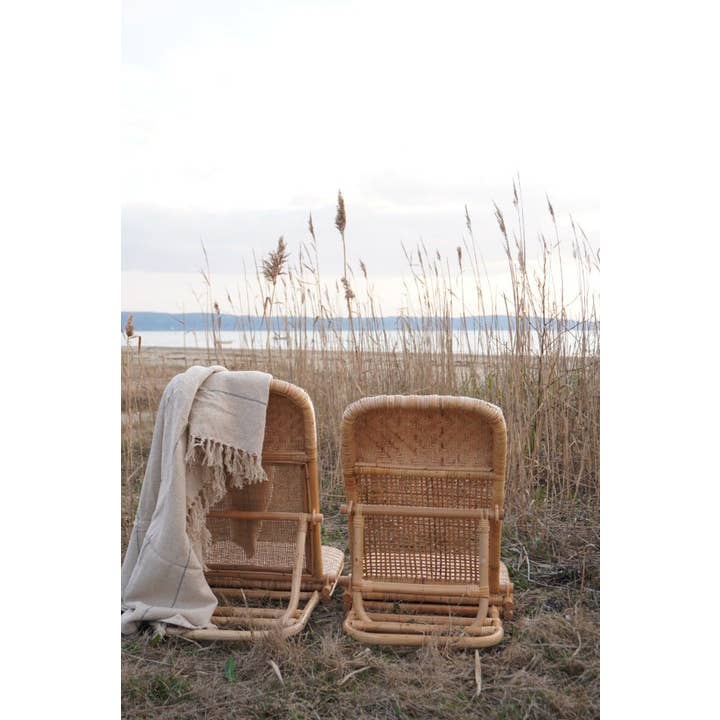 The Straw Studio - Wholesale Beach Accessories - The Picnic Chair (incl. shoulder strap) - Tiny net