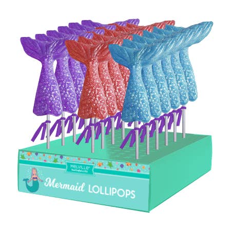 Mermaid Tail Lollipops - Assorted for wholesale by Melville Candy Company