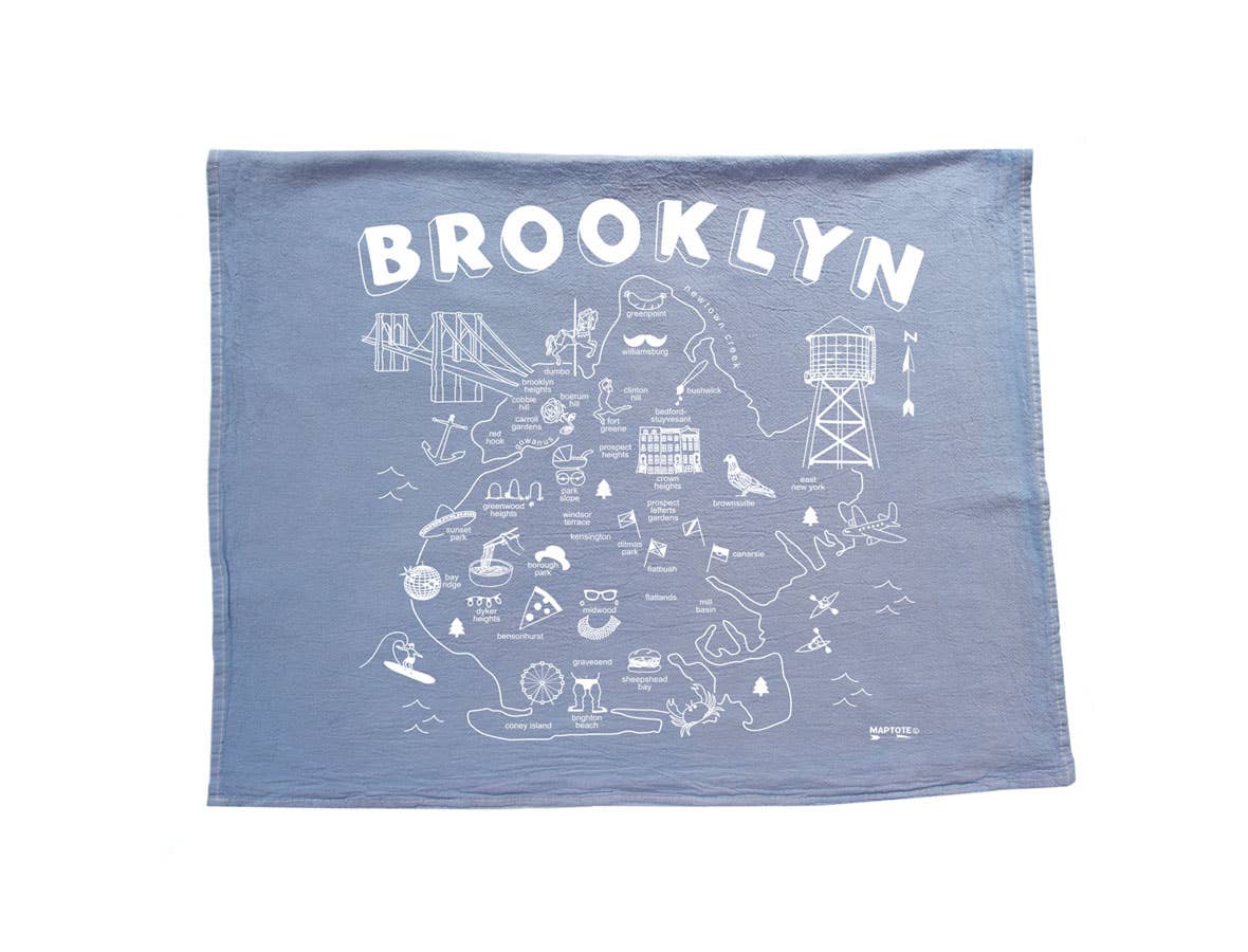 Maptote - Wholesale Tea Towel - Brooklyn Tea Towel1