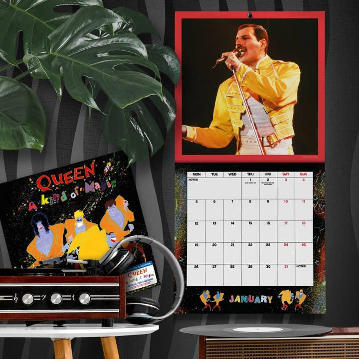 QUEEN 2026 COLLECTOR'S EDITION RECORD SLEEVE CALENDAR for wholesale by Danilo Promotions Ltd