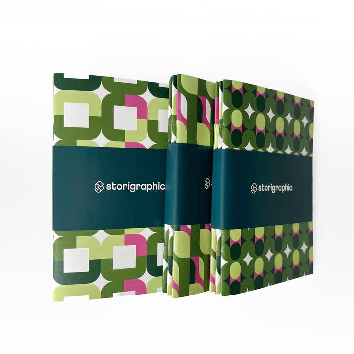 Storigraphic® - Wholesale Notebook - Pack of 3 Pocket Notebooks | Grafico Series