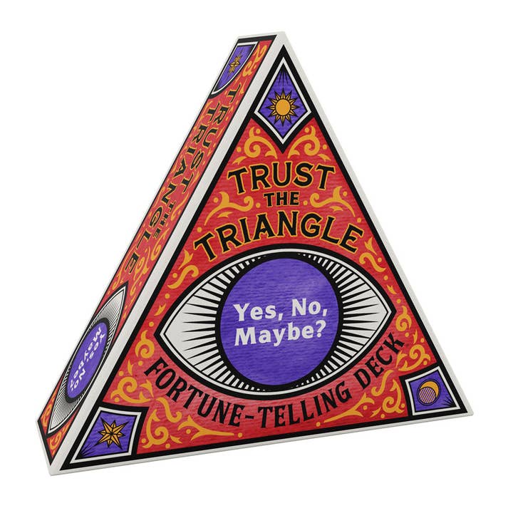 Chronicle Books - Wholesale Tarot Cards - Trust the Triangle Fortune-Telling Deck: Yes No Maybe?