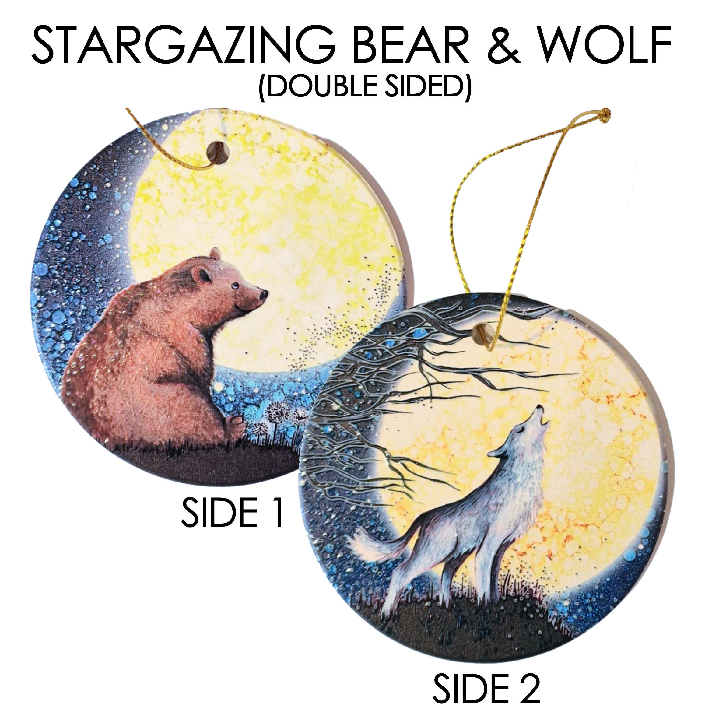 By Jo Crafts – wholesale Christmas decoration – Wolf & Bear Tree Hanging Decoration12