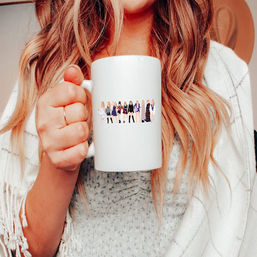 Taylor Swift Eras Tour Outfits Coffee Mug – Jennifer Vallez