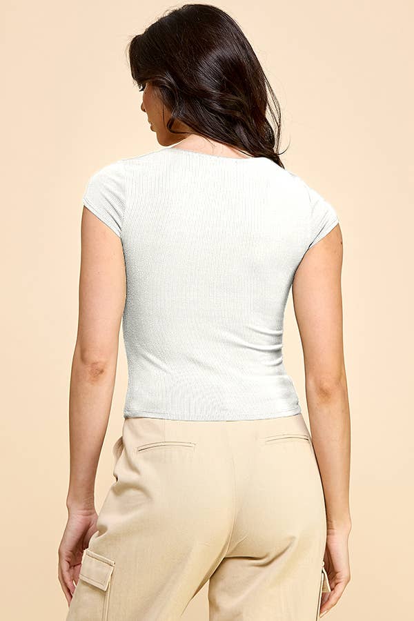 Heart & Hips - Wholesale Knit Top - Women's - RT53905A - DOUBLE LINED SQUARE NECK TOP17