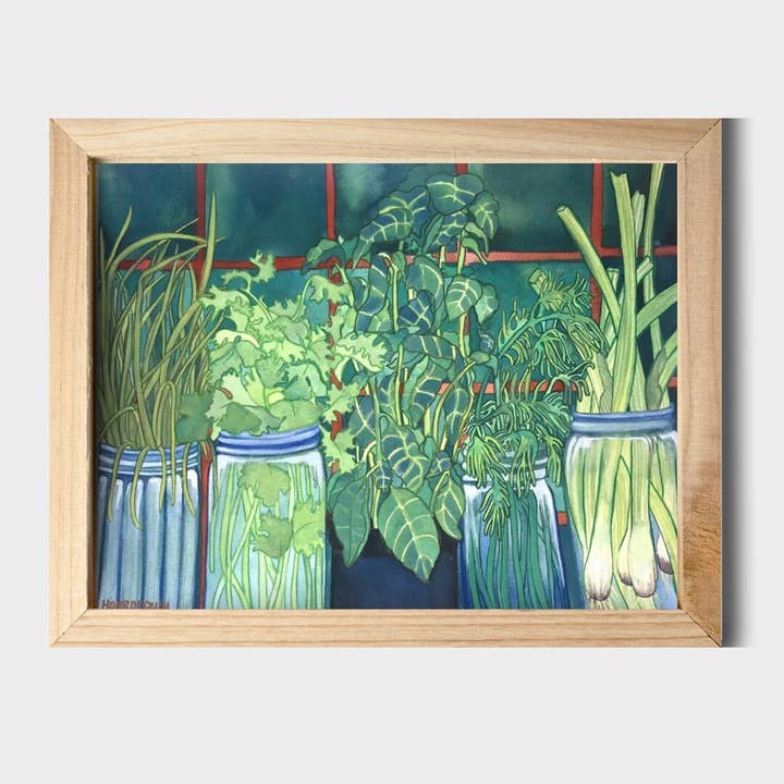 Fresh From My Garden Watercolor Art 11"x14" Print for wholesale by Chloe Marie Hourdequin Designs