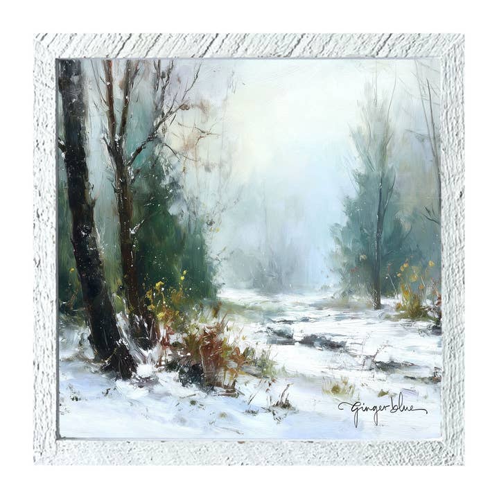 ginger blue - Wholesale Art Print - Snowy Forest9