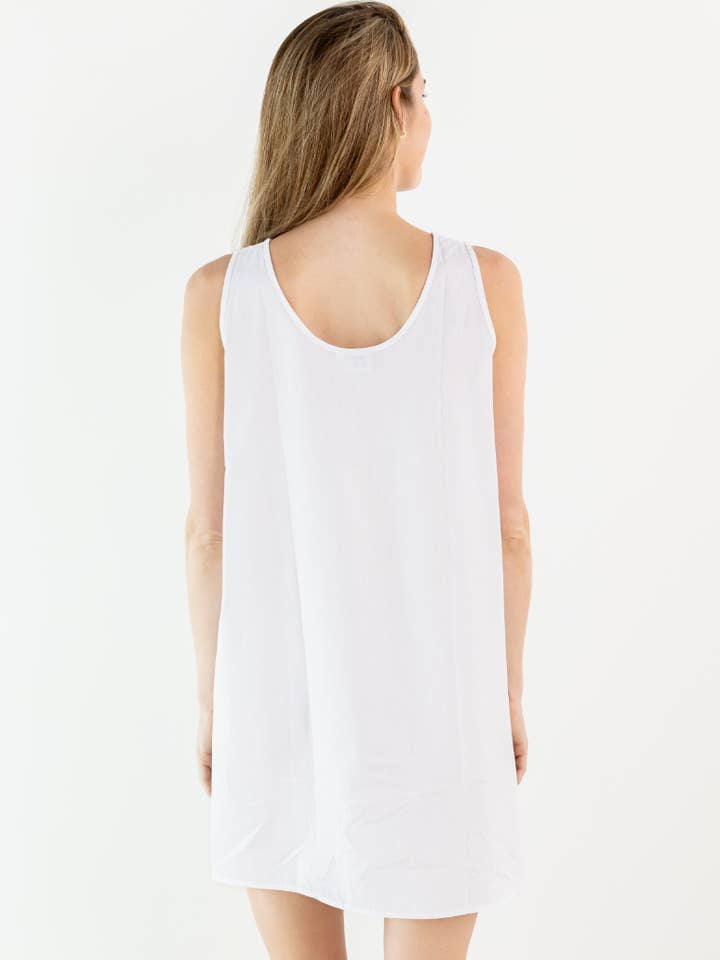 Jacaranda Living - Wholesale Nightgown - Women's - Ivy White Cotton Nightgown2