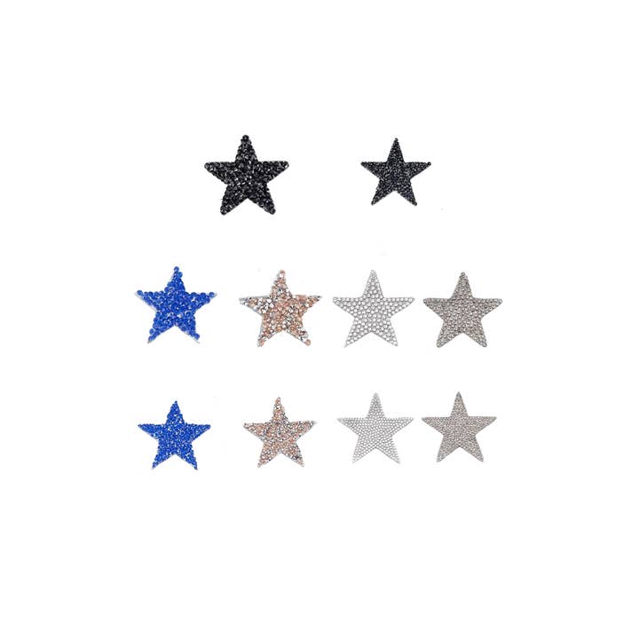 The Charm Bar Company - Wholesale Patch - Rhinestone Star Patches | Assorted1