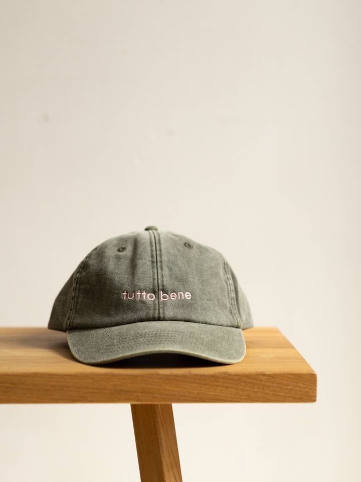 Cap - Tutto Bene - Olive + Pink for wholesale by &Friends