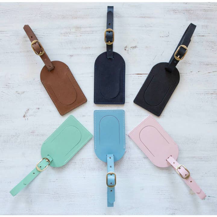 British Leather Handmade Leather Luggage Label for wholesale by WILLIAMS HANDMADE