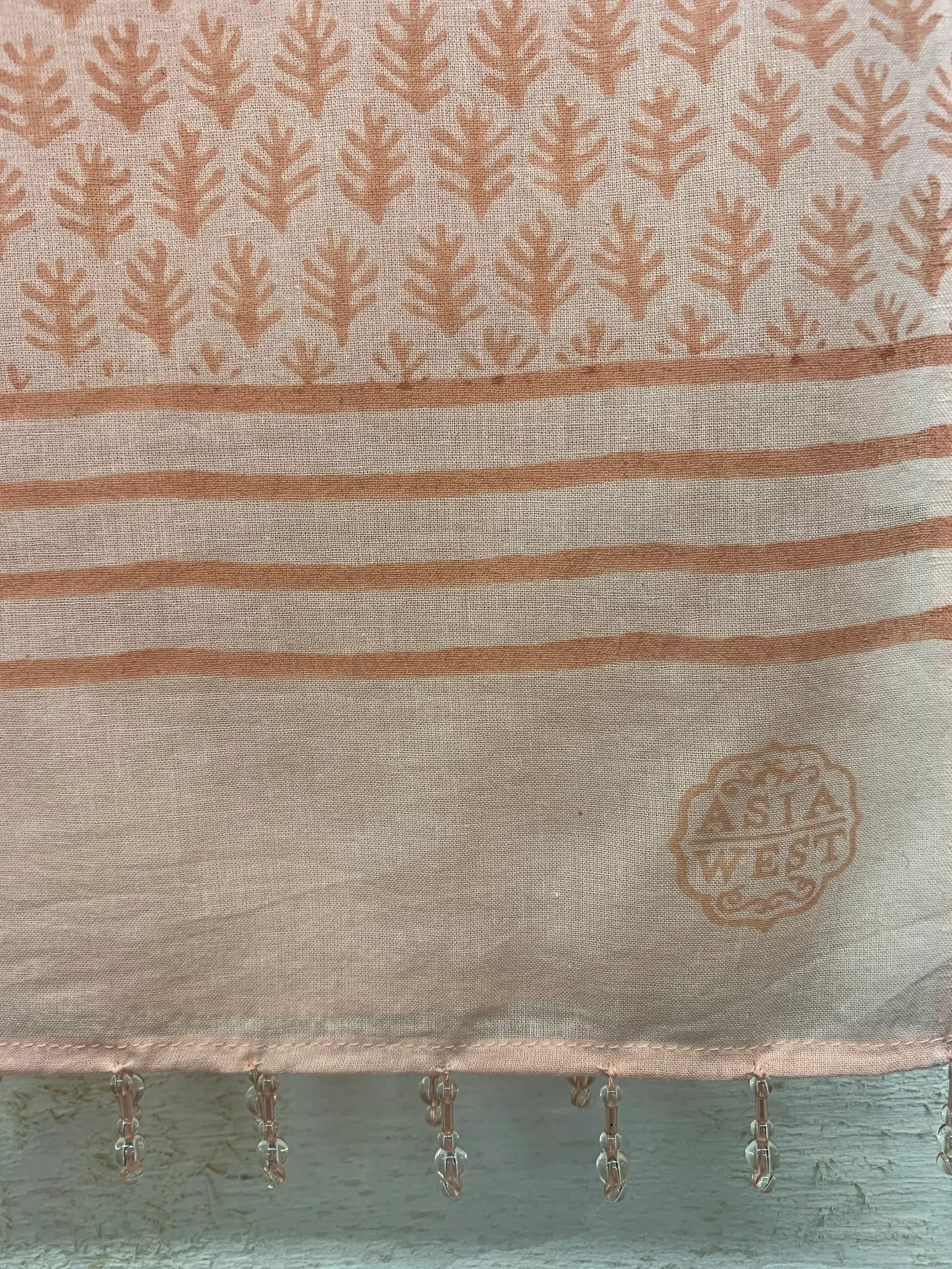 Asia West - Wholesale Scarf - Women's - Peach Cotton Voile Scarf / Shawl or Sarong 4
