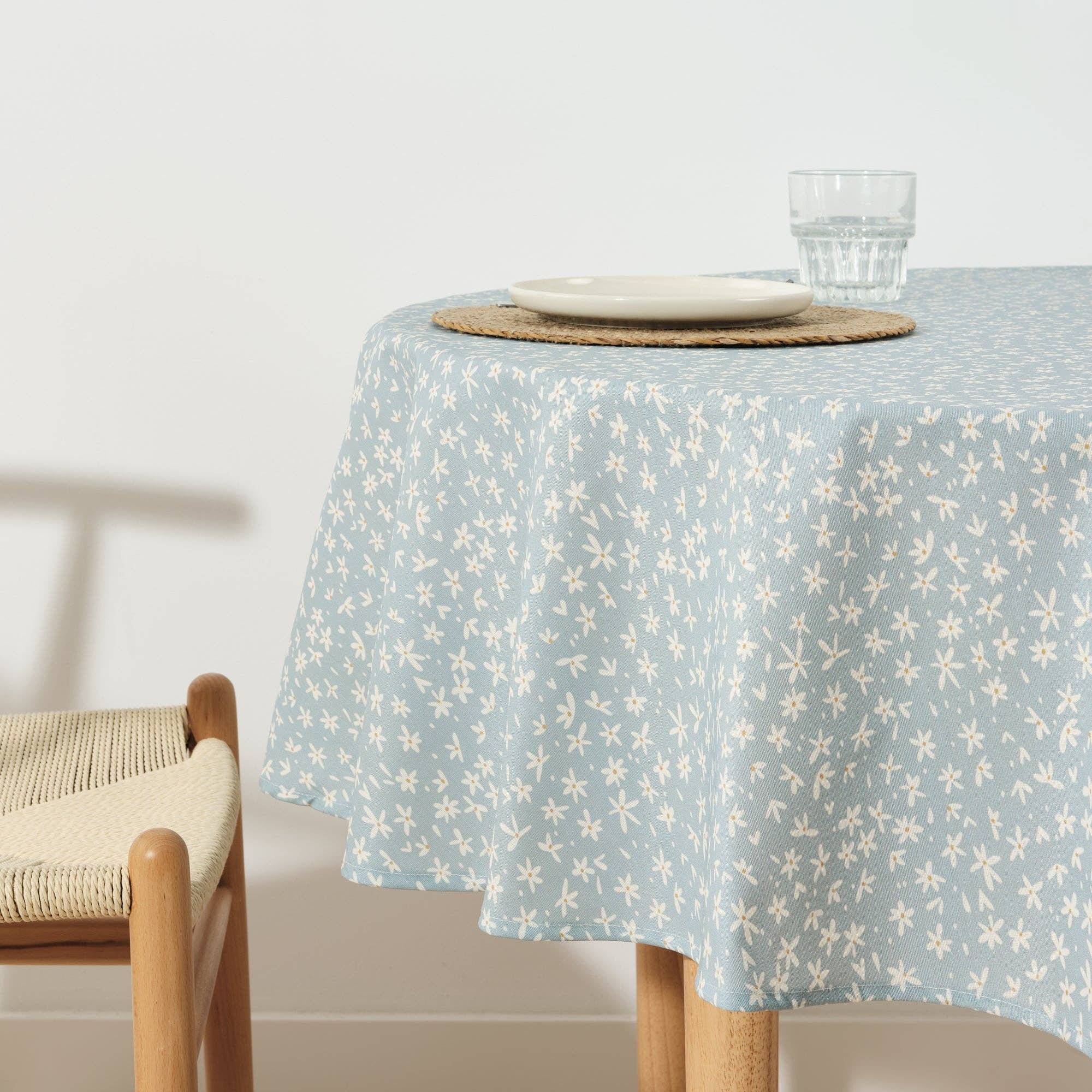 SG HOGAR – wholesale Tablecloth – Resinated Stain-Resistant Round Tablecloth 0120-333